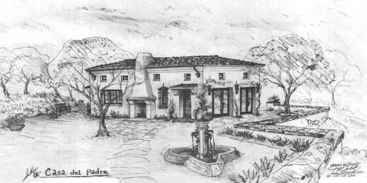 Spanish-style ADU, Accessory Structures and Barn design drawings by Jeff Doubet Santa Barbara CA